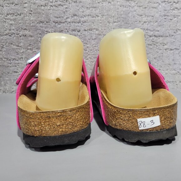 Birkenstock Arizona Unisex Size US L9 M7 Metallic Pink Birko-Flor Slip On Sandal - Picture 15 of 15